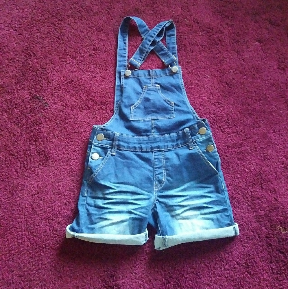 jean overall shorts